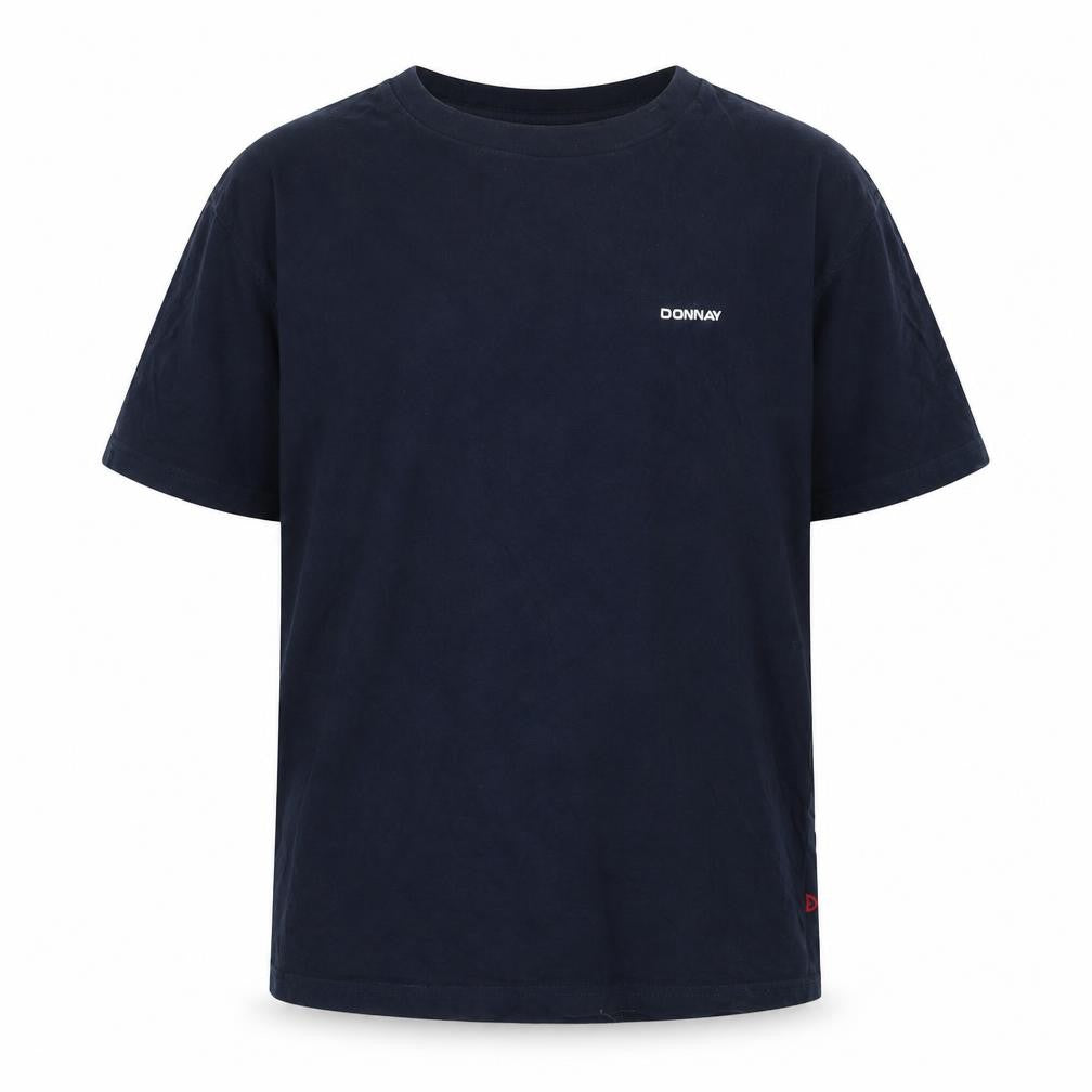 Donnay Boys Blue Cotton Basic T-Shirt Size 13-14 Years Crew Neck - Logo