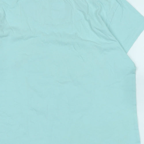 Friends Womens Blue Cotton Basic T-Shirt Size XS Crew Neck - Logo - Central Perk