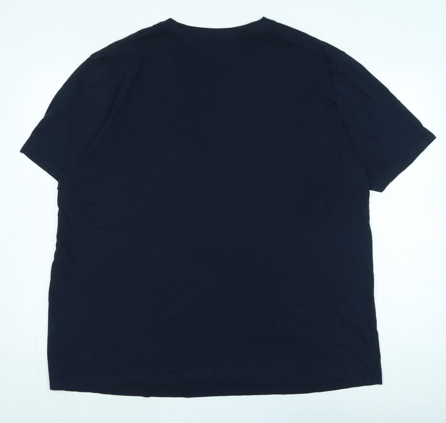 JACK & JONES Mens Blue Cotton T-Shirt Size XL Crew Neck - Logo - Jack Jones