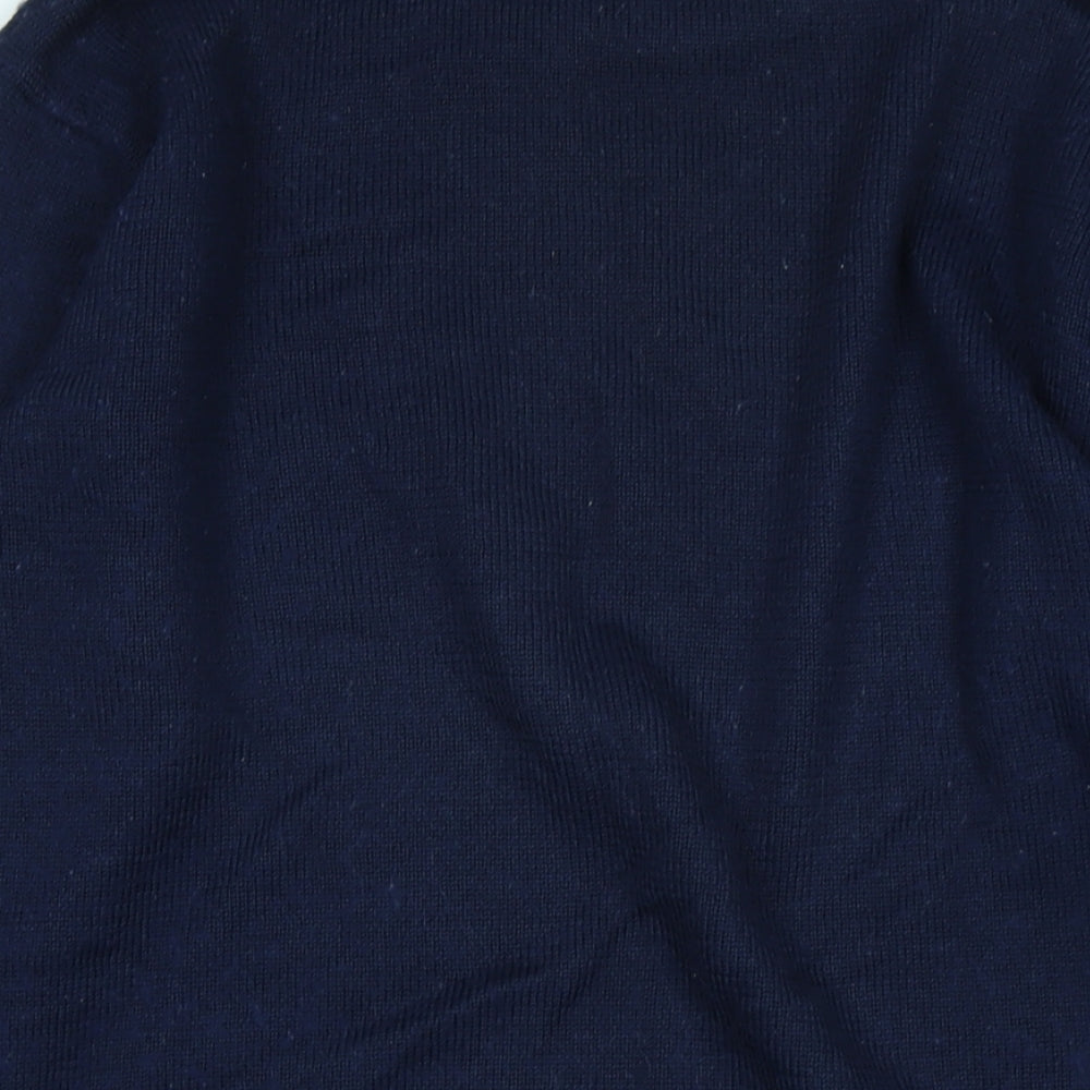 HEAD Mens Blue Crew Neck Acrylic Pullover Jumper Size M Long Sleeve - Logo