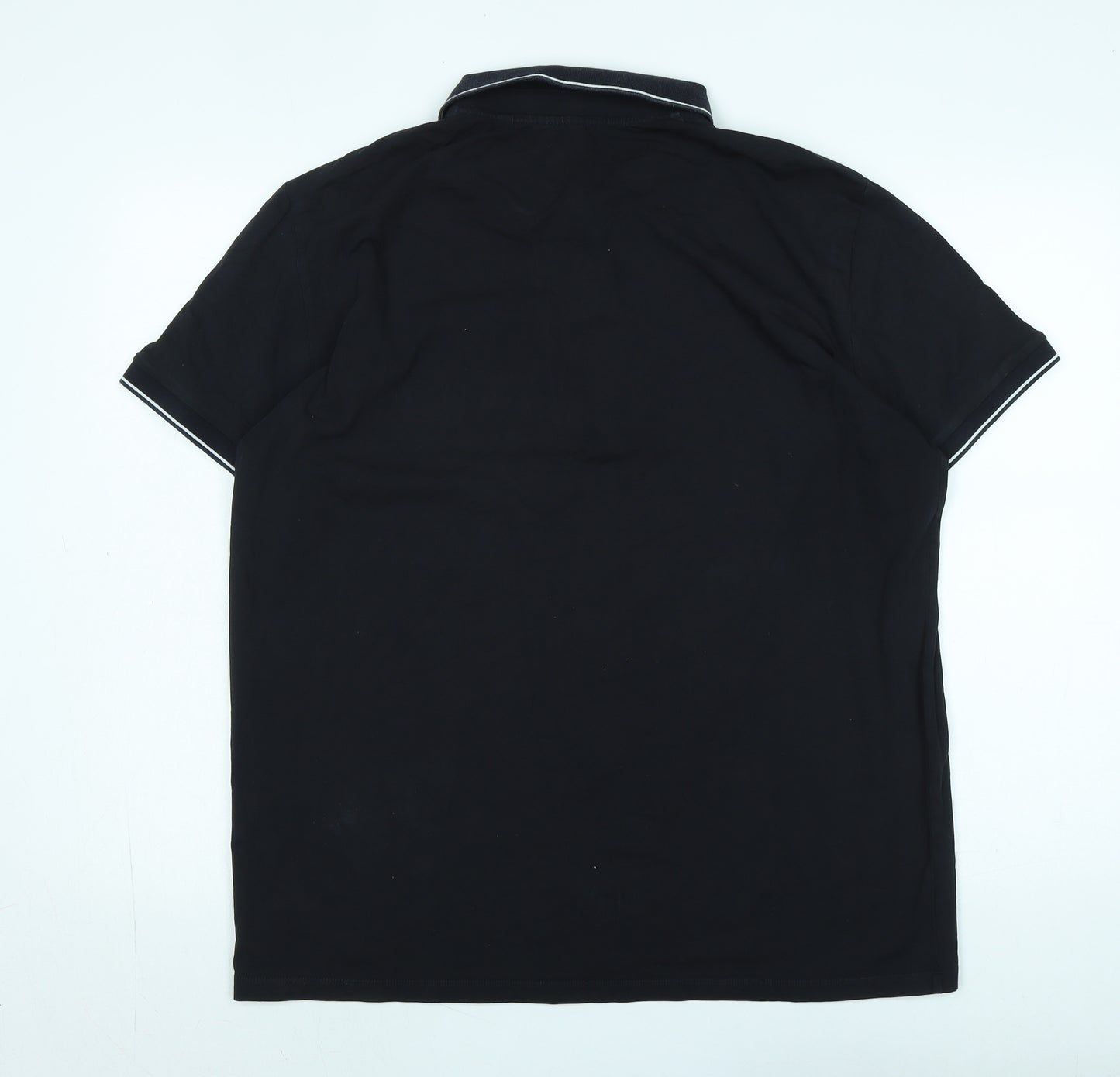 Armani Exchange Mens Blue Cotton Polo Size XL Collared - Logo - Armani Exchange