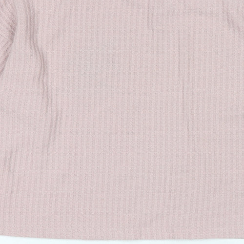 Disney Womens Pink Crew Neck Polyester Pullover Jumper Size XS - Logo - Thumper