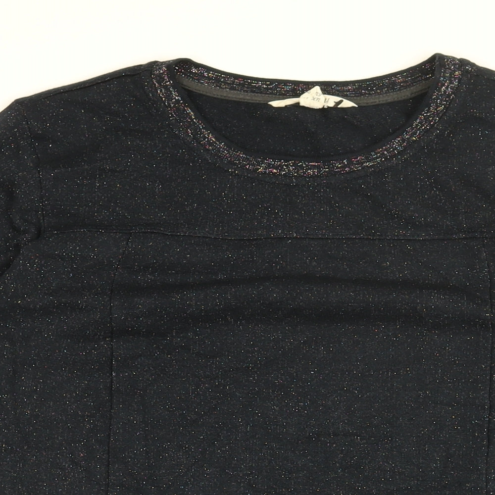 White Stuff Womens Blue Viscose Shift Size 12 Round Neck Pullover