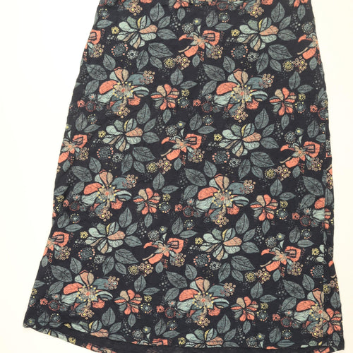 MANTARAY PRODUCTS Womens Blue Floral Cotton Swing Skirt Size 20