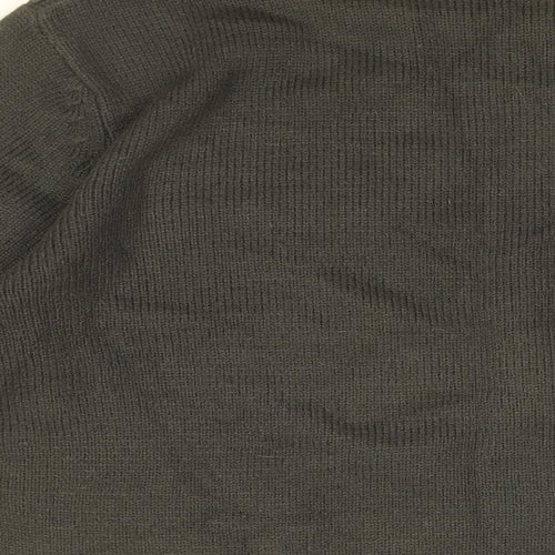 Workwear Mens Grey Round Neck Acrylic Pullover Jumper Size M Long Sleeve