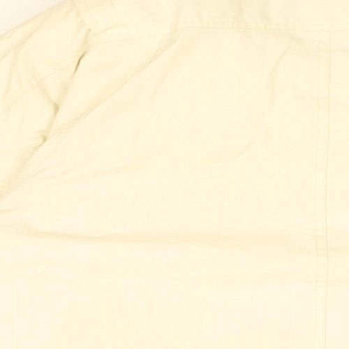 Towne Mens Ivory Overcoat Coat Size L Zip