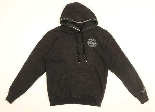 Couture Club Mens Black Cotton Pullover Hoodie Size L - Sport World