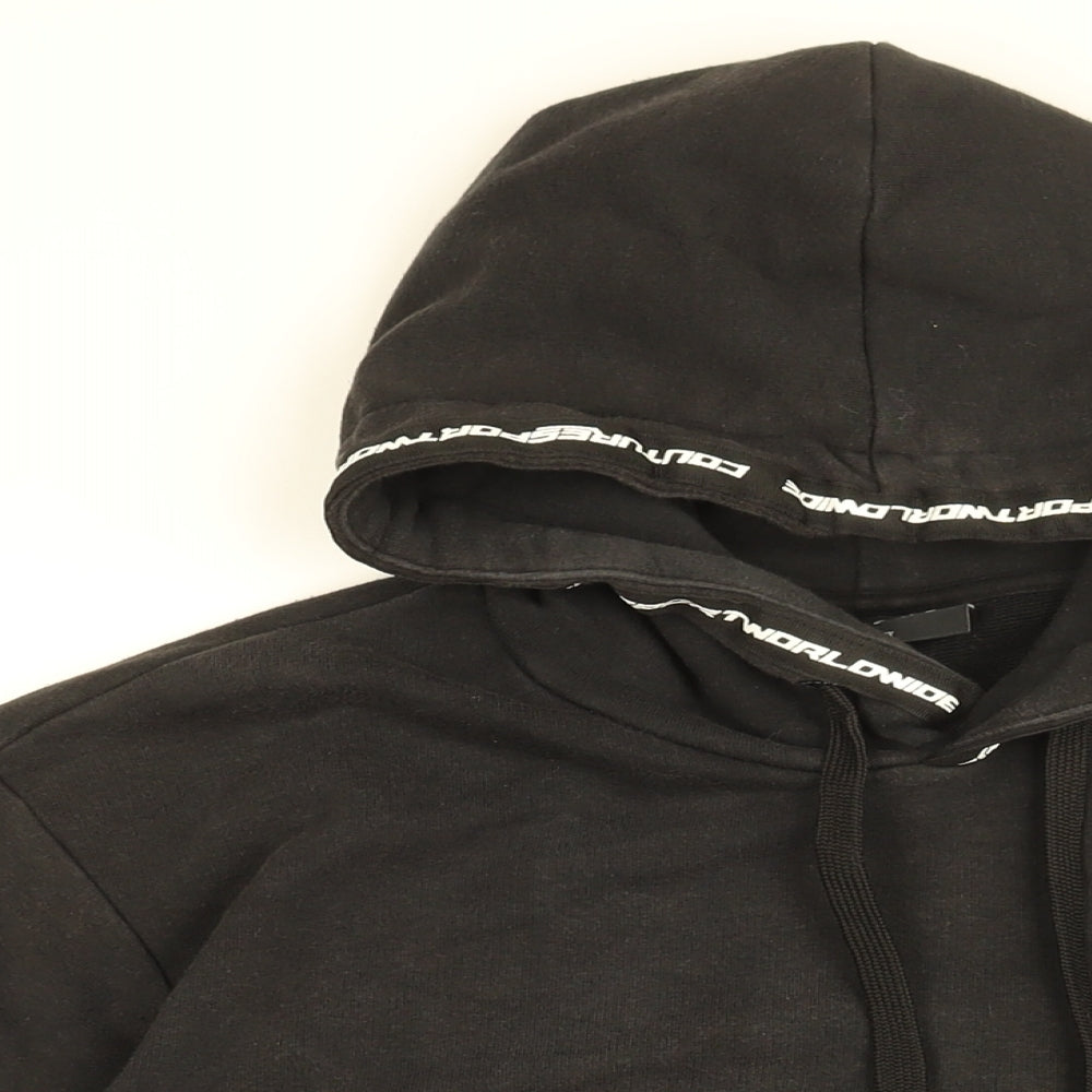 Couture Club Mens Black Cotton Pullover Hoodie Size L - Sport World