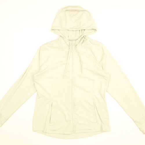 RBX Womens Grey Polyester Full Zip Hoodie Size L Zip