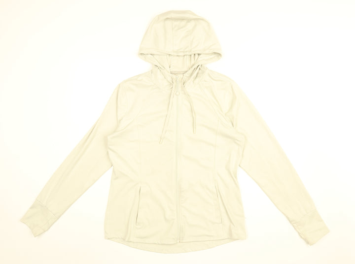 RBX Womens Grey Polyester Full Zip Hoodie Size L Zip