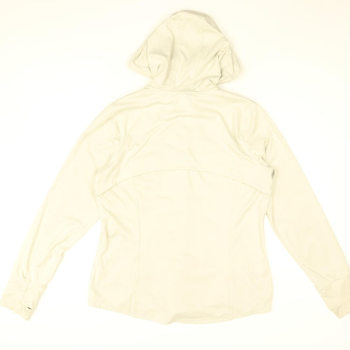 RBX Womens Grey Polyester Full Zip Hoodie Size L Zip