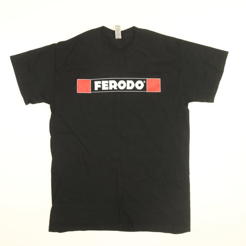 Gildan Mens Black Cotton T-Shirt Size M Round Neck - Ferodo