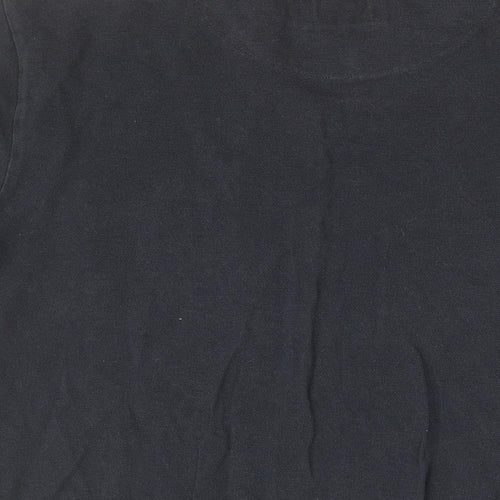 Denim & Flower Mens Blue Cotton T-Shirt Size M Round Neck