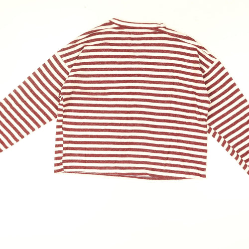 Harry Potter Womens Red Striped Viscose Top Pyjama Top Size 10 - Hogwarts Crest