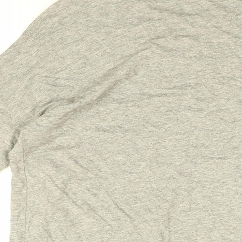 Thought Womens Grey Viscose Basic T-Shirt Size 8 Round Neck - Today I Would Like to Sit & Read