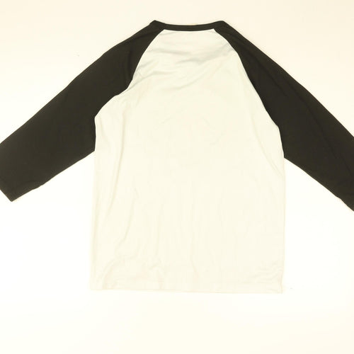 Stranger Things Boys White Polyester Basic T-Shirt Size 15-16 Years Round Neck Pullover - Hellfire Club