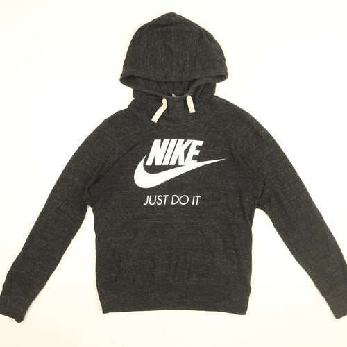 Nike Womens Black Cotton Pullover Hoodie Size M Pullover - Nike, Just Do It