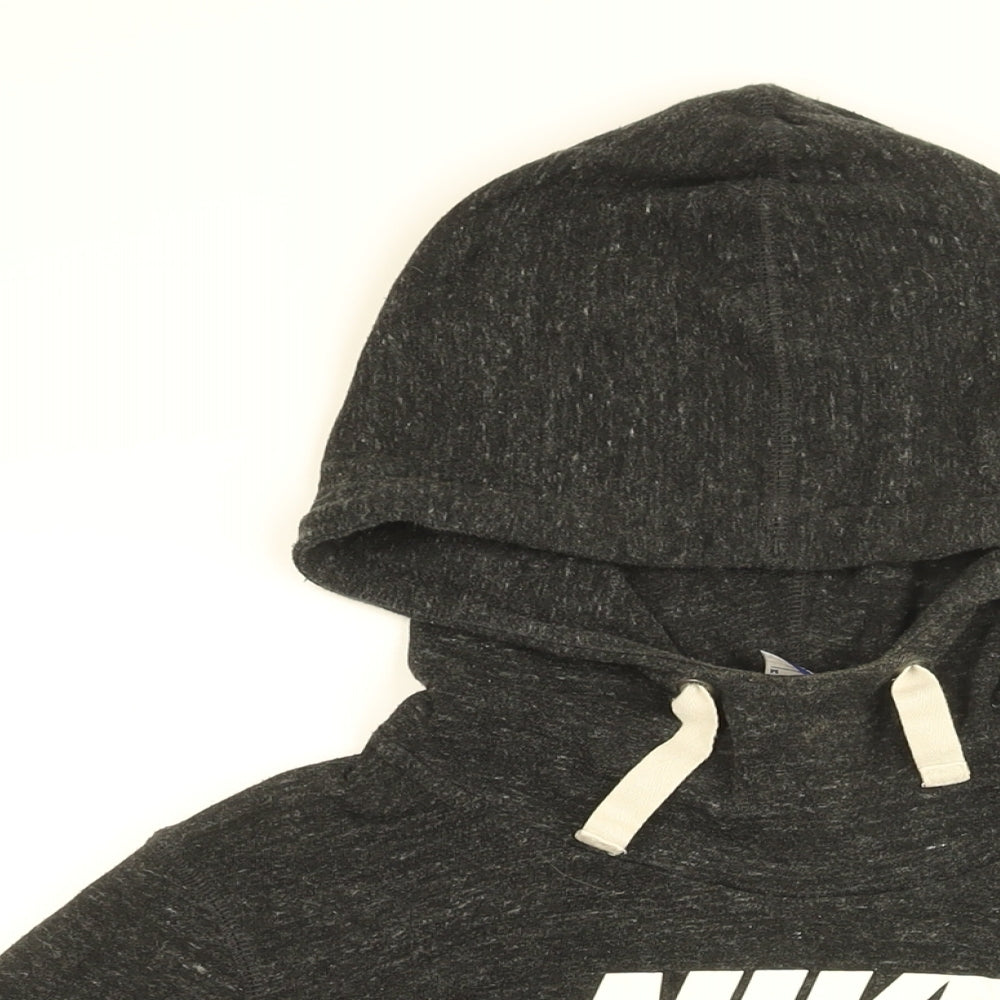 Nike Womens Black Cotton Pullover Hoodie Size M Pullover - Nike, Just Do It