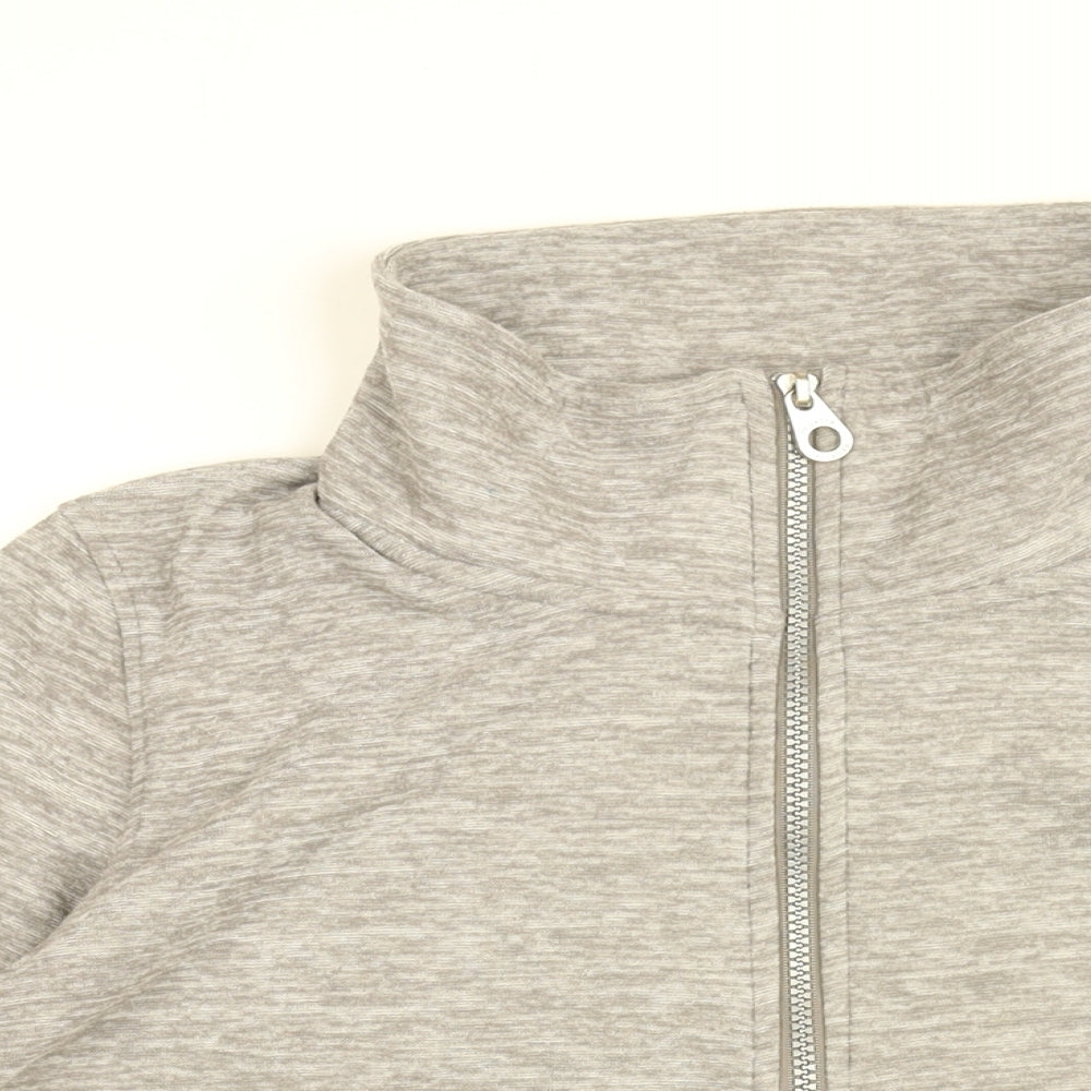 Regatta Womens Grey Polyester Pullover Sweatshirt Size 14 Zip