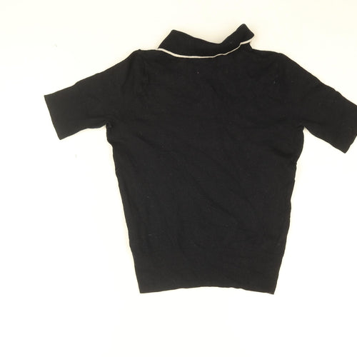 Fred Perry Womens Blue Wool Basic T-Shirt Size 10 Collared