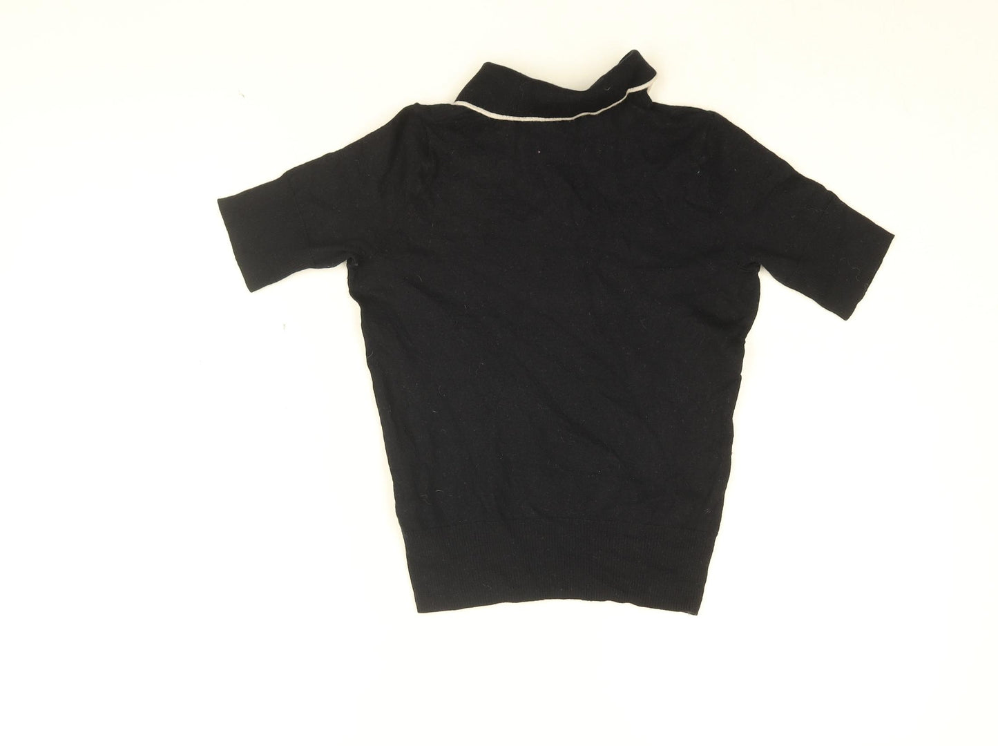 Fred Perry Womens Blue Wool Basic T-Shirt Size 10 Collared