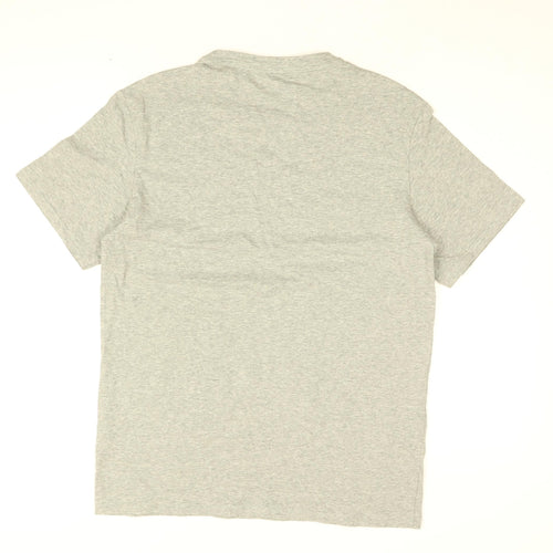 Ted Baker Mens Grey Cotton T-Shirt Size M Round Neck