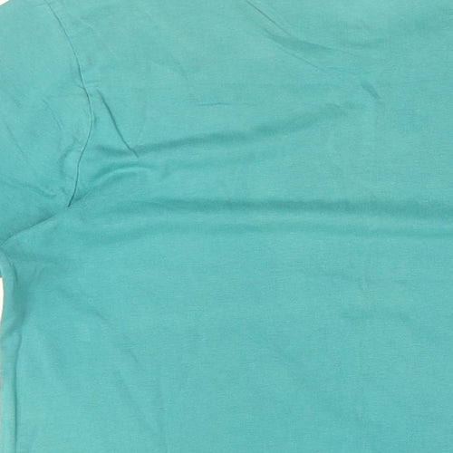 Slazenger Mens Blue Cotton T-Shirt Size S Round Neck