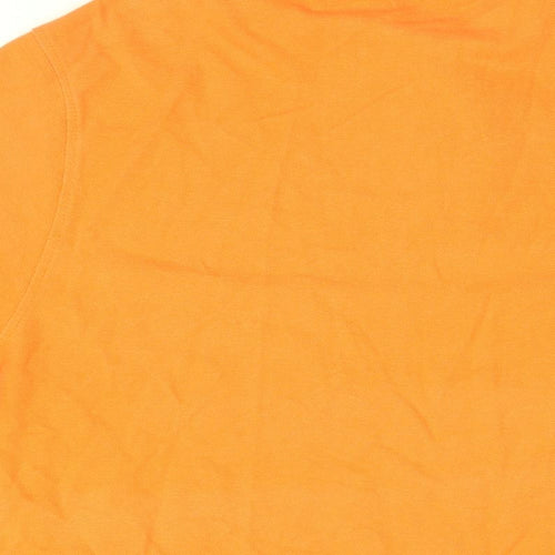 Twisted Soul Mens Orange Cotton Polo Size XL Collared Button