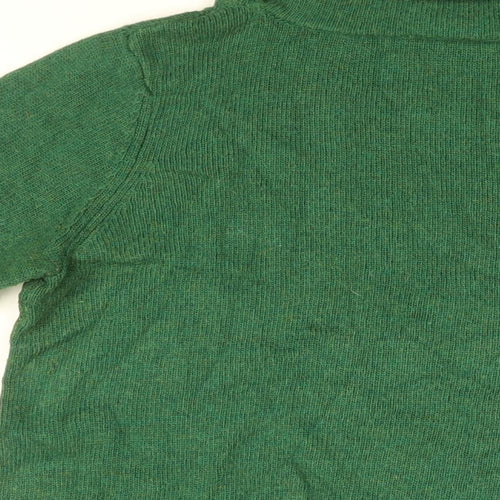 Seasalt Womens Green Roll Neck Viscose Pullover Jumper Size 14