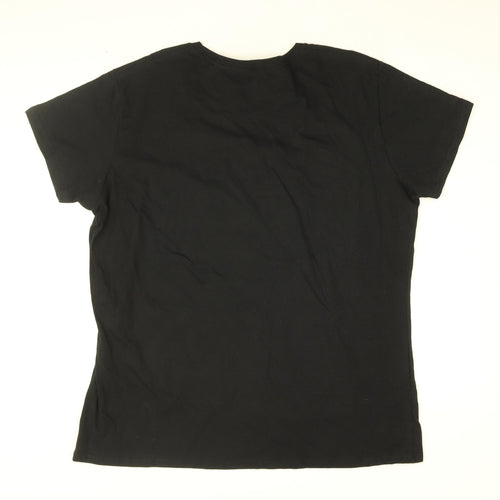 Squid Games Mens Black Cotton T-Shirt Size XL Round Neck - Merry Squidmas