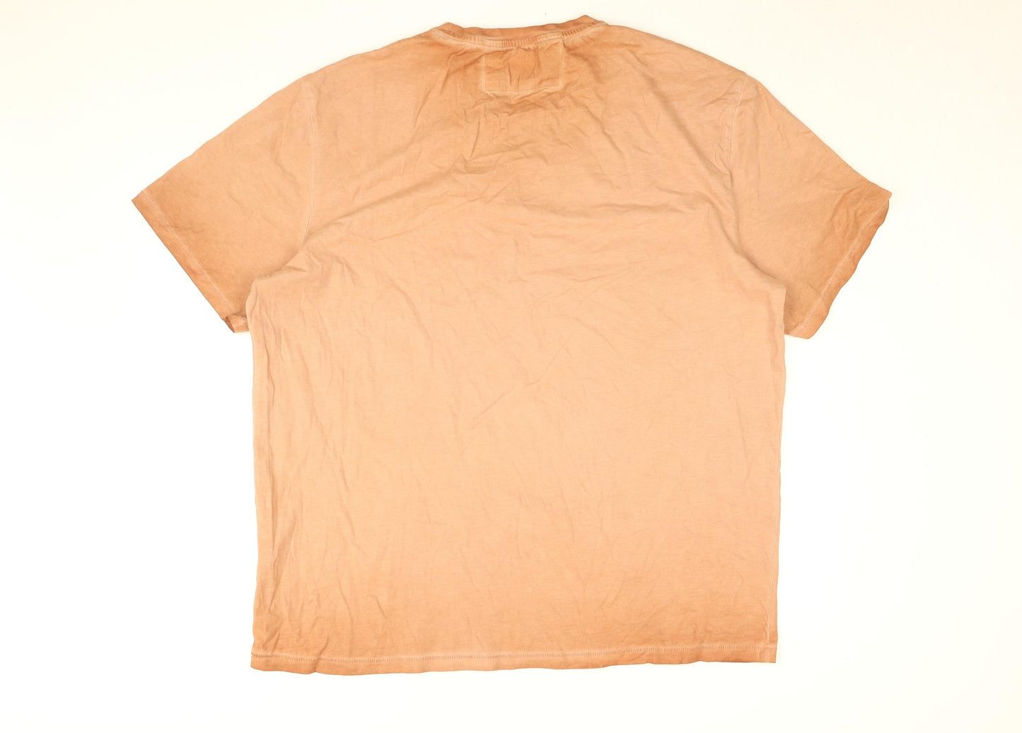 ONLY & SONS Mens Orange Cotton T-Shirt Size XL Round Neck