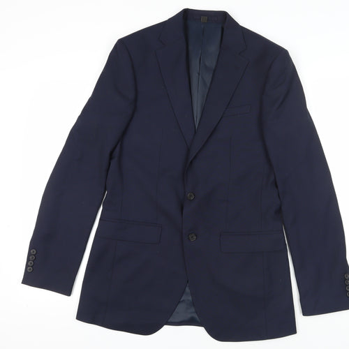 Marks & Spencer Blue Regular Fit Blazer - M
