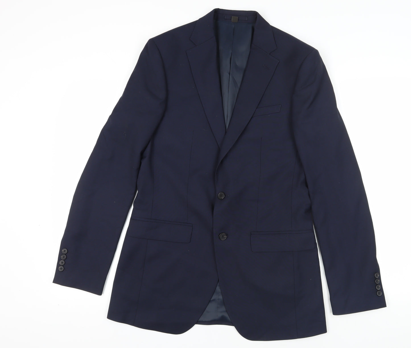 Marks & Spencer Blue Regular Fit Blazer - M