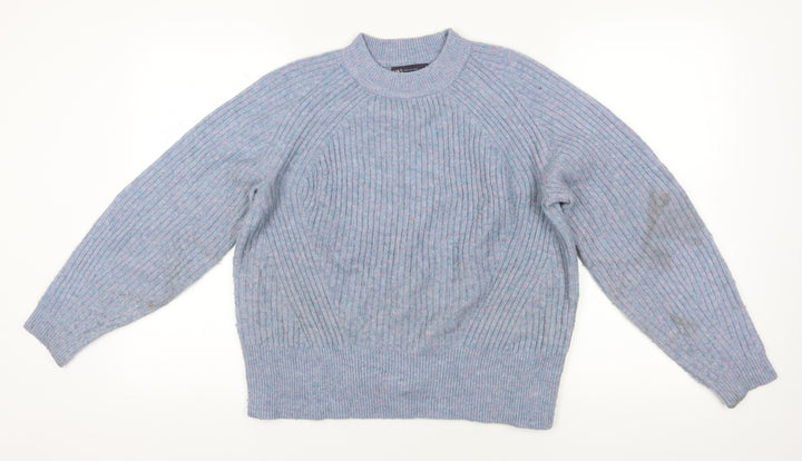 Marks and Spencer Blue Acrylic Jumper, M, Crew Neck