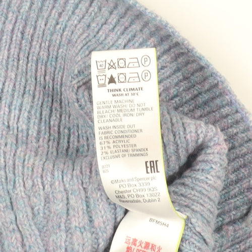 Marks and Spencer Blue Acrylic Jumper, M, Crew Neck
