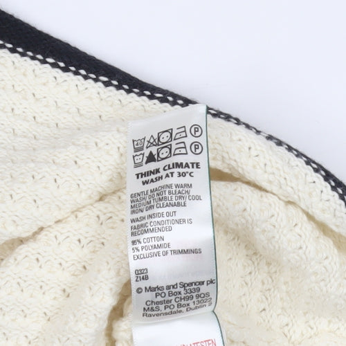 Marks and Spencer Ivory Knit Jumper Crew Neck S
