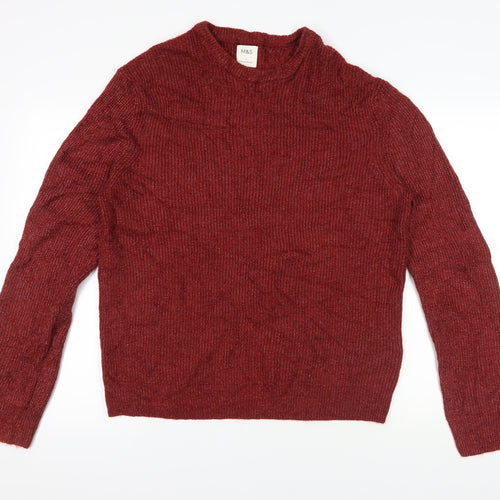 Marks and Spencer Red L Men's Knit Pullover Sweater