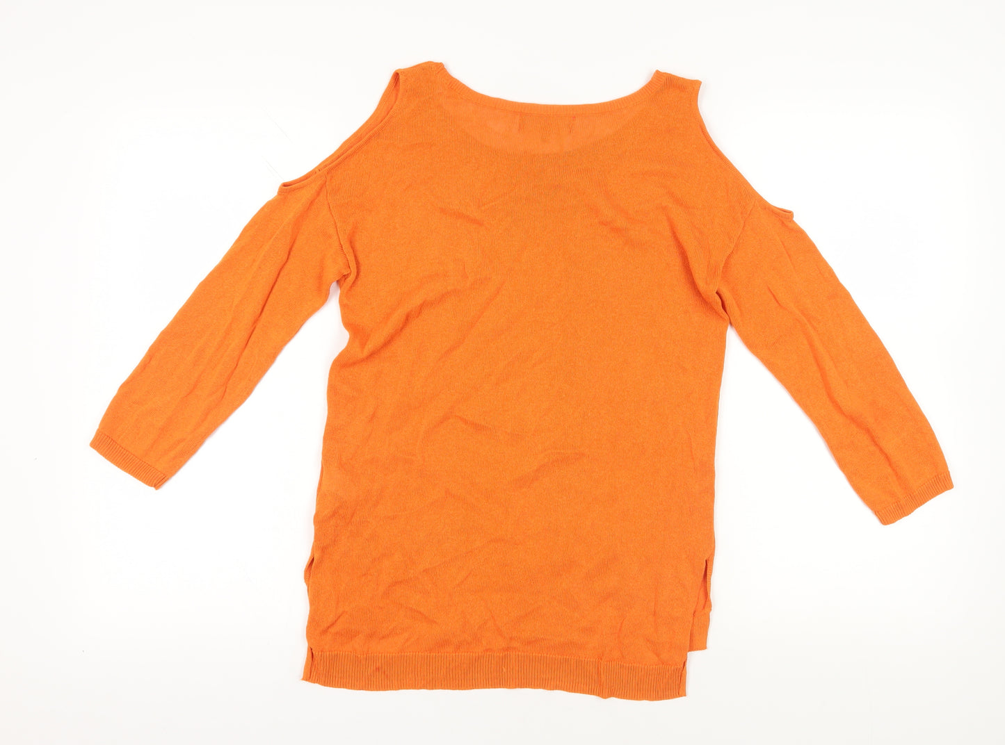 Next Orange Beaded Pullover Jumper, UK 10 - Casual & Chic