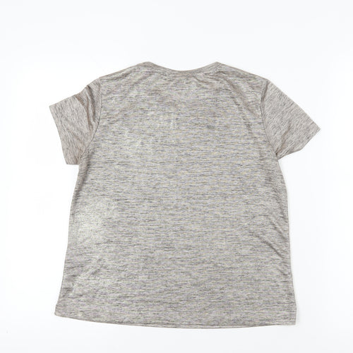 H&M Grey T-Shirt - Women's S, Casual Jersey Top