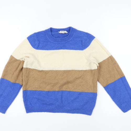 Dorothy Perkins Blue Striped Jumper UK 6 Petites