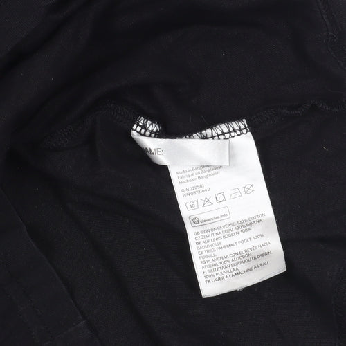 H&M Black PlayStation Graphic Boys T-Shirt Size 14