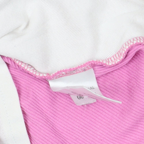 Next Pink Long Sleeve Henley T-Shirt Size 12