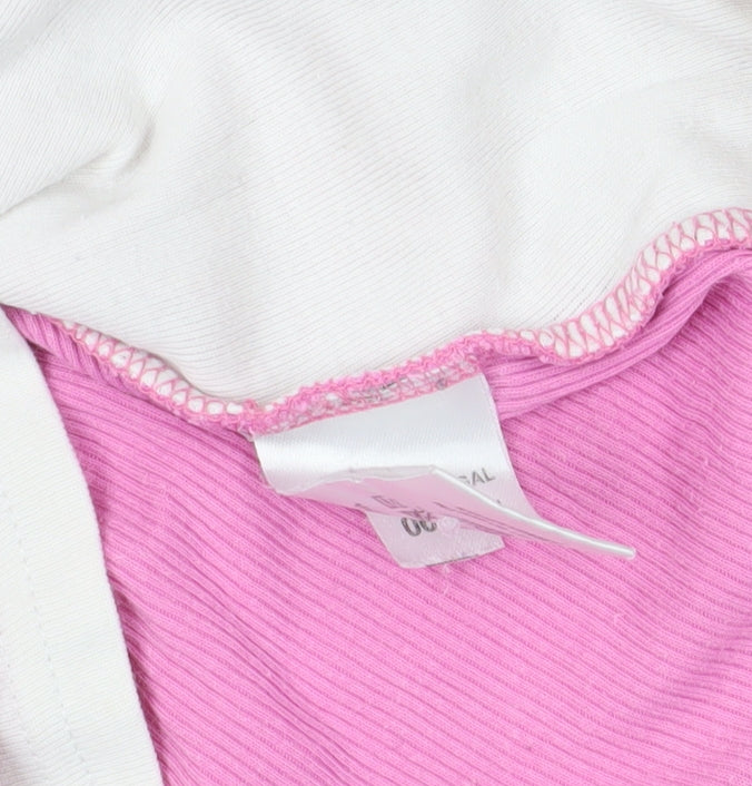 Next Pink Long Sleeve Henley T-Shirt Size 12