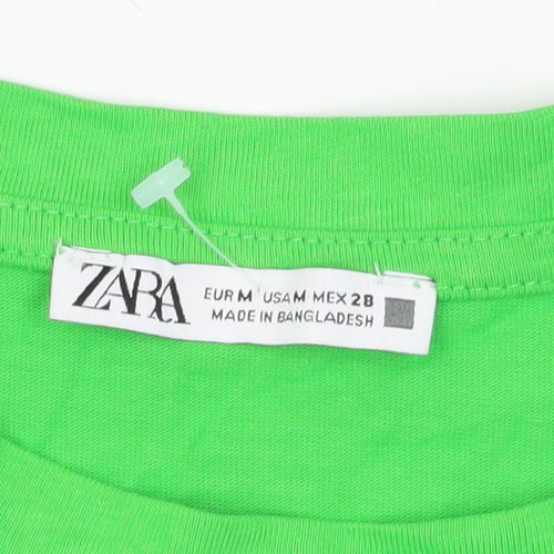 Zara Green Sleeveless T-Shirt Size 12