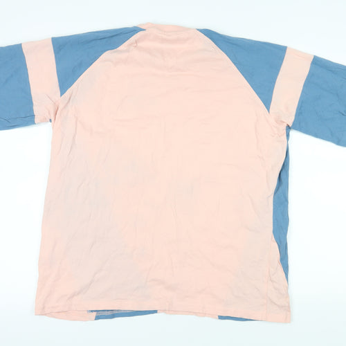 boohooMAN Multicoloured Logo T-Shirt M Colourblock