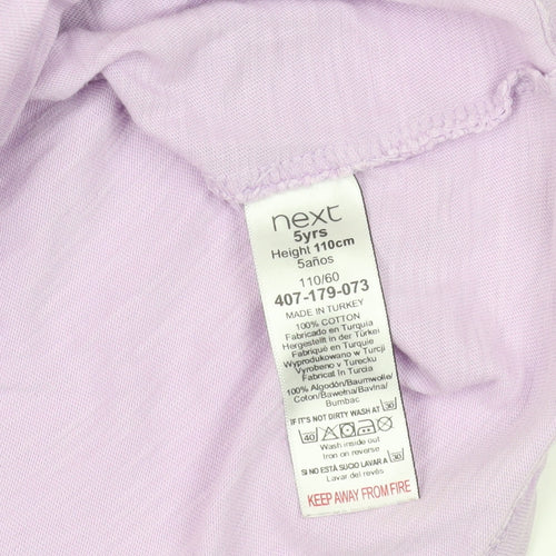 Next Purple Sleeveless Girls T-Shirt, Size 5 Years
