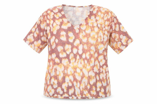 Front view of ASOS Multicoloured Animal Print T-Shirt, 2XL