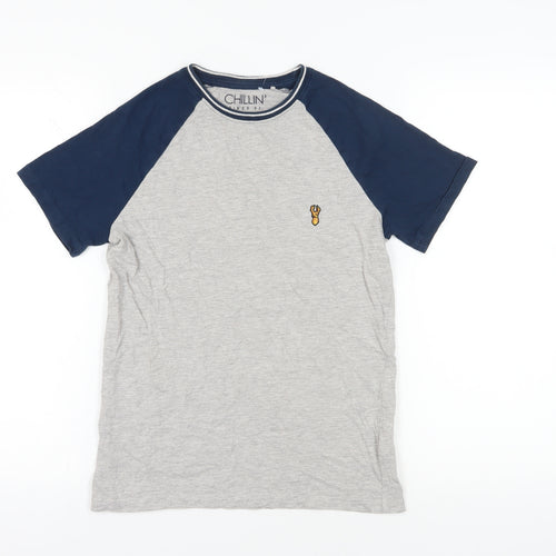 Next Boys Grey T-Shirt, Size 12 Years - Short Sleeve Crew Neck