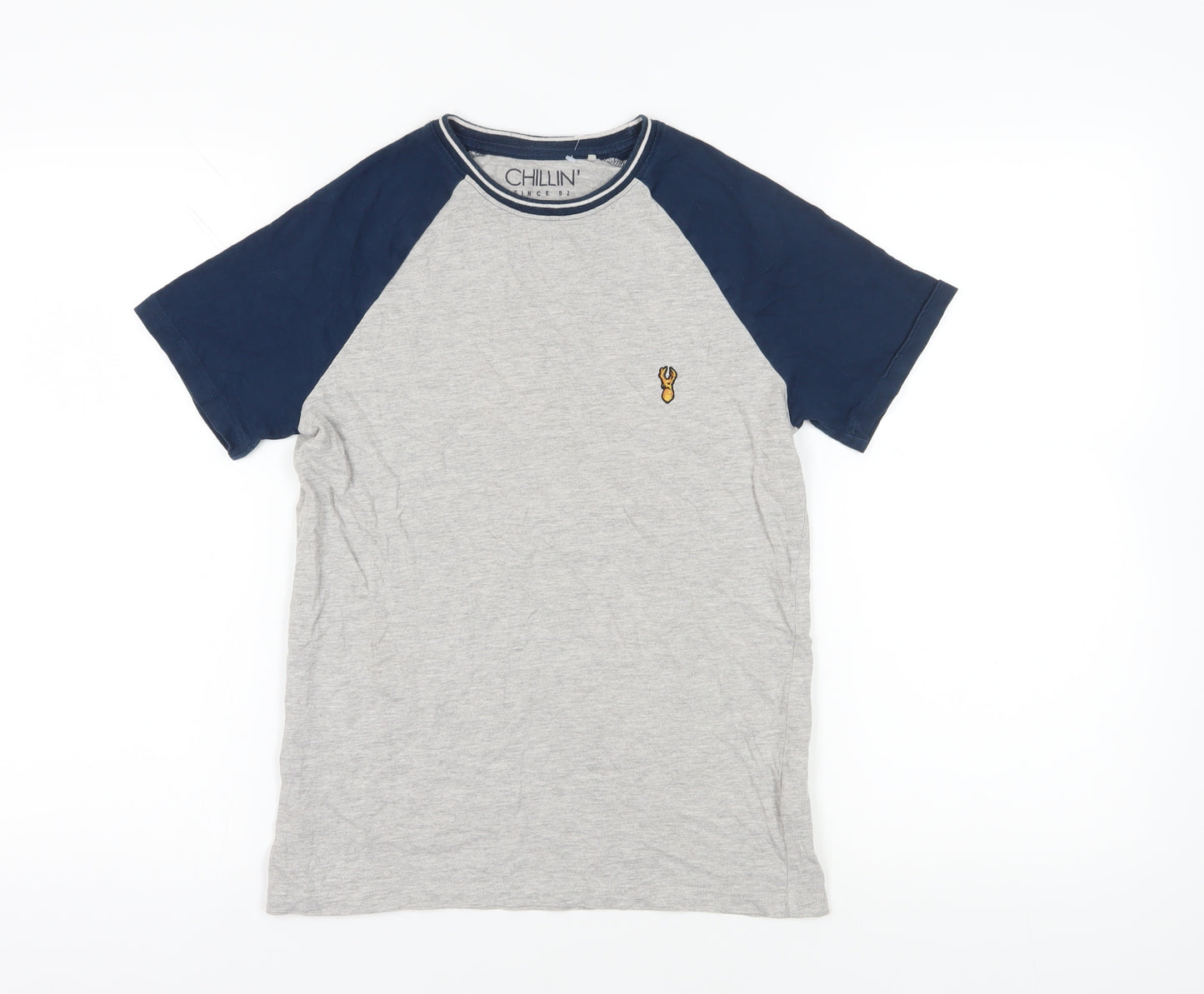 Next Boys Grey T-Shirt, Size 12 Years - Short Sleeve Crew Neck