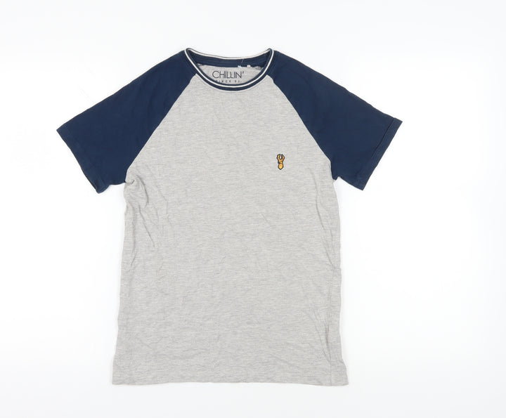 Next Boys Grey T-Shirt, Size 12 Years - Short Sleeve Crew Neck